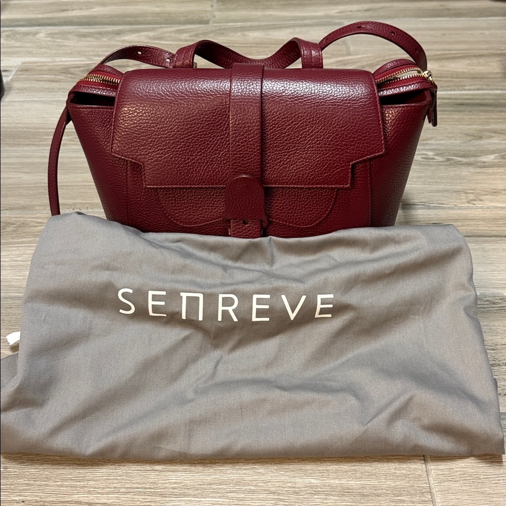 Senreve Midi Maestra pebbled leather bag